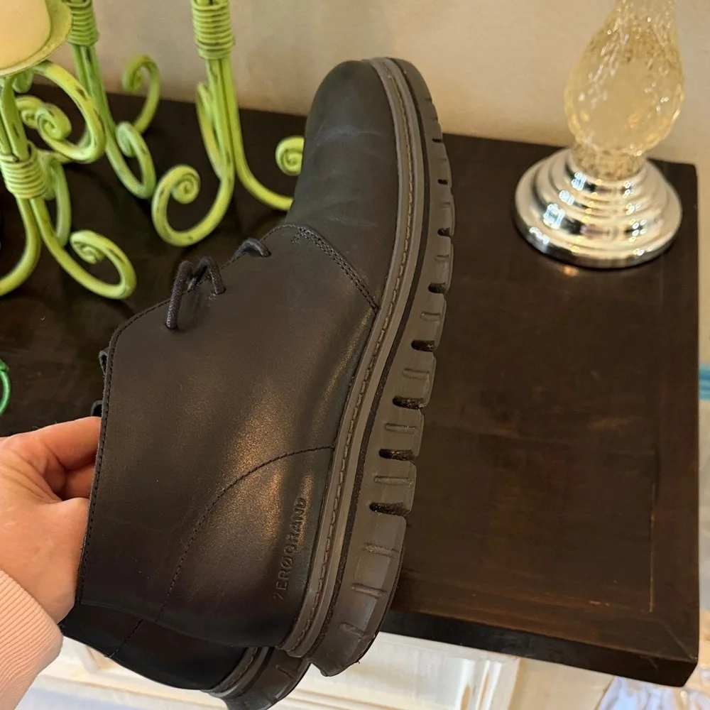 Cole Haan Men's Sleek Black ZeroGrand Chukka Boots